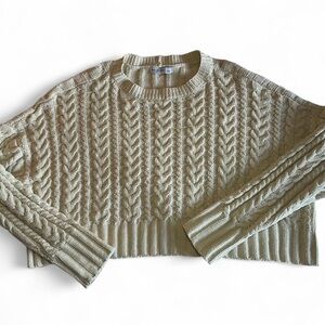 Arizona Jean Co.  Cable Knit Sweater - Cream